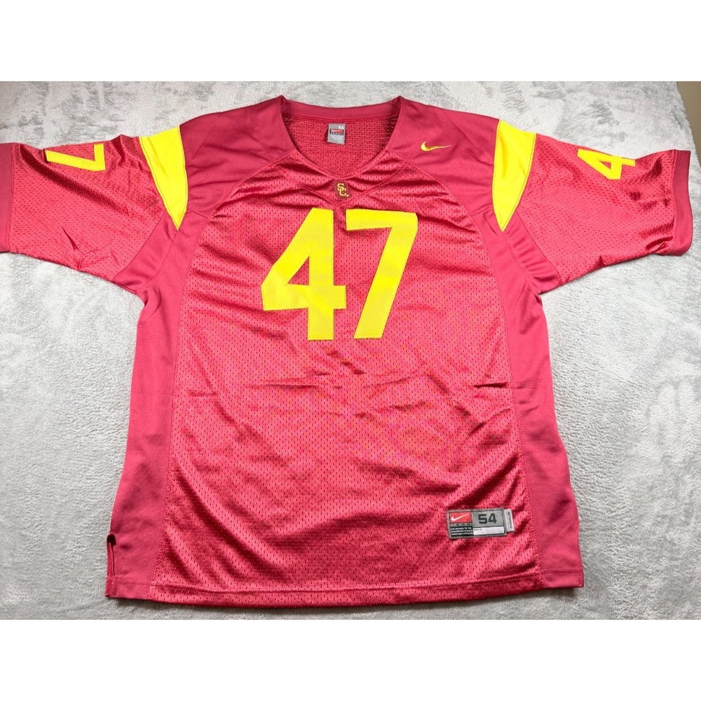 Vintage Y2K Nike USC Trojans Clay Matthews #47 Jersey 54 Team Authentic
